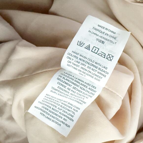 J. CREW | Bianca Rose Gold Sequined Top Black ribbon Bow Back Blouse  | Size 8 - Picture 9 of 9